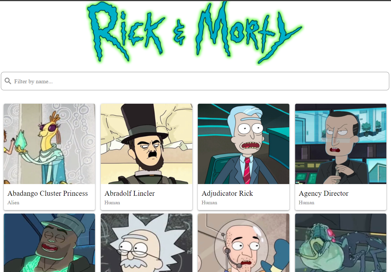 Rick&Morty API React